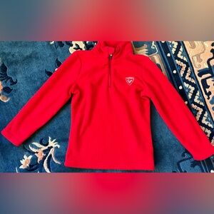 Rossignol Boy’s half-zip fleece top. Red. Size 8. Great condition!